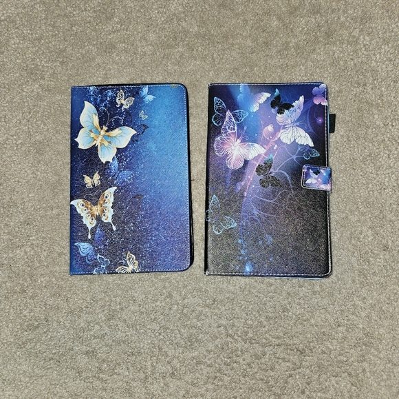 2 brand new Galaxy Tab A 10.1 cases!! Butterfly theme! Never Used! - Picture 1 of 3